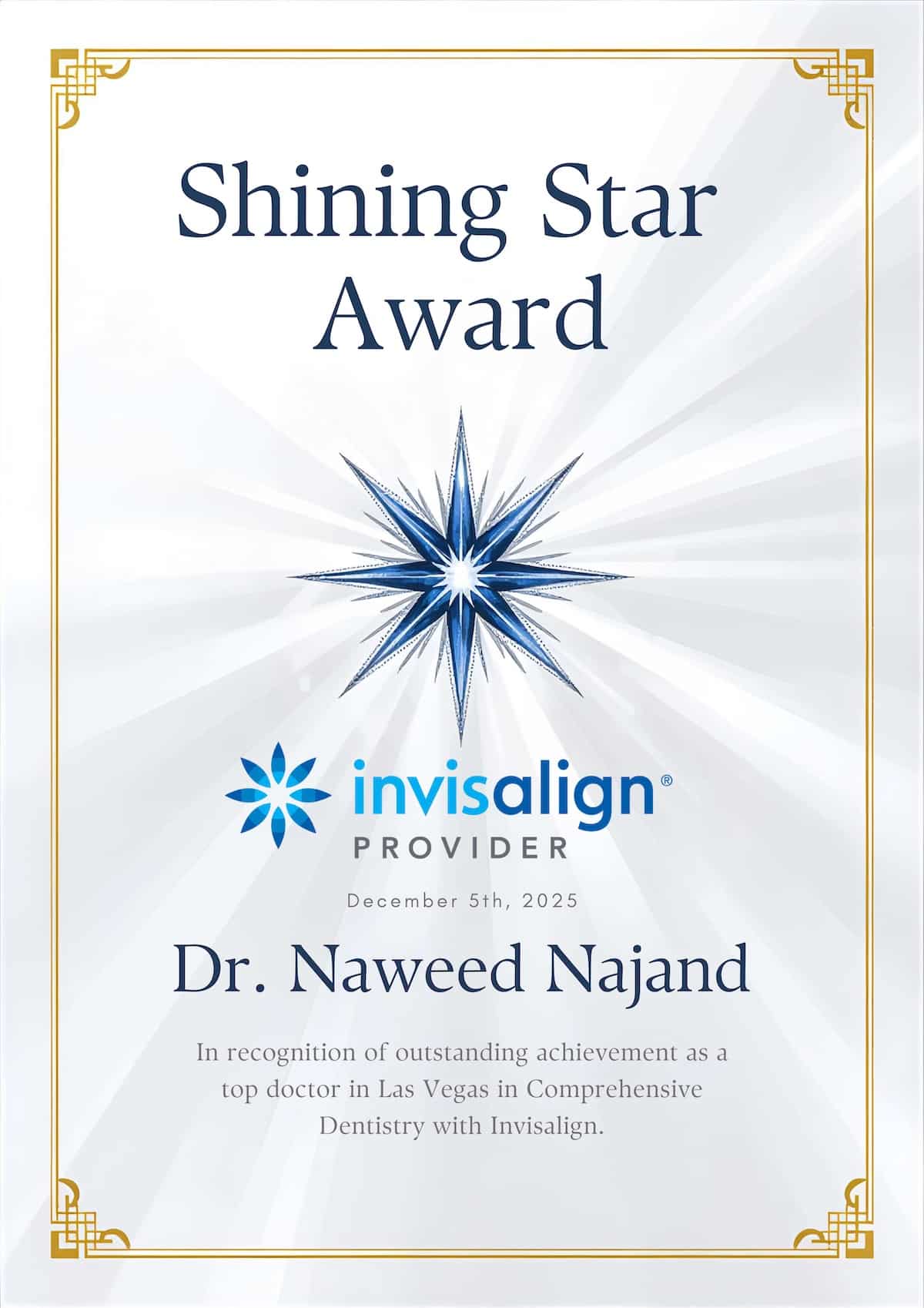sleek award invisalign dr naweed